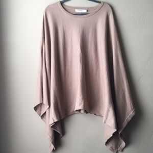 Draped sleeve sweater